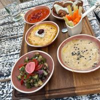 Hummus mezzo  at Simbiosis in Ibiza