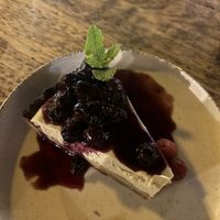 Amazing vegan cheesecake  at Simbiosis in Ibiza