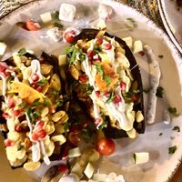 Fab Aubergine Dish 😋🌟🌟🌟😋😋  at Simbiosis in Ibiza