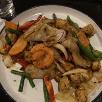 Pad kee mao, sweet and salty style. Barely a portion    at Koon Thai in New Haven