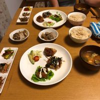 Full dinner spread. All vegan and all delicious  at Kinahouse Okinawa Sesoko  in Okinawa