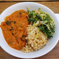 Peanut stew at Veg on the Edge in Santa Cruz