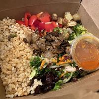 Shiitake Suya Bowl at Veg on the Edge in Santa Cruz