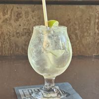 Craft cocktails from Front Cooper in same location   at Veg on the Edge in Santa Cruz