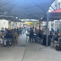 Outdoor dinning  at Veg on the Edge in Santa Cruz