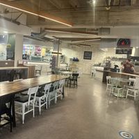 Inside dinning   at Veg on the Edge in Santa Cruz