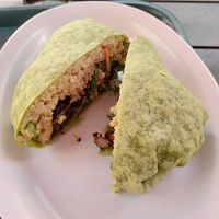 Shiitake Mushroom Suya Wrap at Veg on the Edge in Santa Cruz