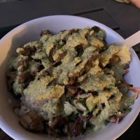 Tofu bowl  at Veg on the Edge in Santa Cruz
