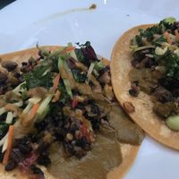 veggie tacos! at Veg on the Edge in Santa Cruz