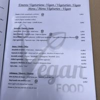 Menu at Xisko in Guimaraes