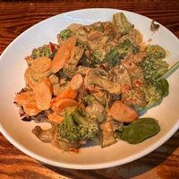 Coconut Curry Tempeh at Local Flavor Cafe in Eureka Springs