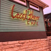 Front of the restaurant at Local Flavor Cafe in Eureka Springs