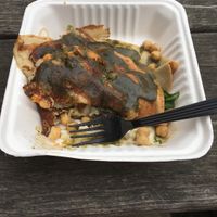 Vegan read bead crepe at CrepeBerry in Wellesley