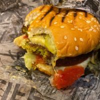 Falafel burger 🍔  at Falafel Bro - Oruzheynyy in Moscow