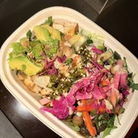 Bowl with tofu.   at Goatocado in Richmond