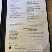 menu page 2  at Jackalope's Bar and Grill in Fish Camp