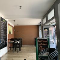 Small place inside but also have outdoor seating  at Veggie Kitchen in Marktheidenfeld