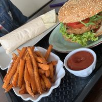 Sweet potato fries are so good!  at Veggie Kitchen in Marktheidenfeld