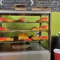 patties some may be vegan didnt ask at Veggies in Brooklyn