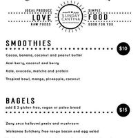 All Day Menu - July 2017 at Sunday Cantina in Waikanae