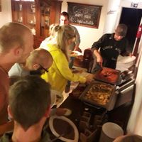 We had a buffet and the value for money was right.  delicious appetizer with antipasti and mediterranean muffins.  Main course chilli chin and oven potato with sour vegetables.  As at Fair Liebt in Wiesbaden