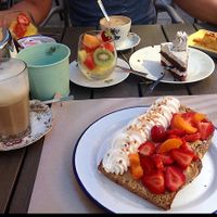 Peanut Butter Bread, Oreo cake, Fruits etc. at Coccodi il Dolce e il Salato in Cagliari