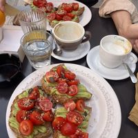 Avocado Toast, fresh orange juice, soy cappuccino   at Coccodi il Dolce e il Salato in Cagliari