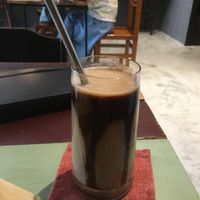 My cold coffee mocha  at Zhen De Coffee in Taipei