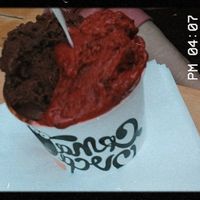 The best vegan ice-cream I've ever had! The picture doesn't look that good cause my main camera is broken so I had to use selfie camera 😂 at Crna Ovca in Belgrade