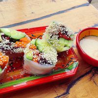 summer Rolls  at Lone Wolf Cafe in Coggeshall
