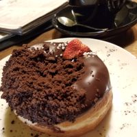 Vegan chocolate donut at Holy Donut - Vokiečių in Vilnius