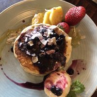 Pancakes at Addington Coffee Co-op in Christchurch