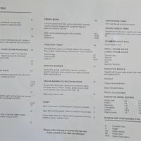 Menu side 2 at Nude Sisters Whole Food Kitchen in Gold Coast