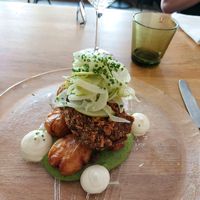 Vegan tofu fish and chips at Ravintola Kuori in Turku