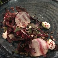 Beetroot dish at Ravintola Kuori in Turku