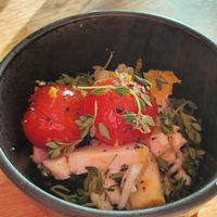 starter: vegan bri cheese at Ravintola Kuori in Turku