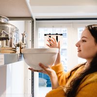 In the process of making a fresh body cream. at DIY Soap in Leiden