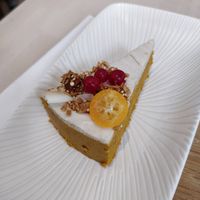 Carrot cake at Alive in Geneva