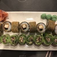 Crunchy classic made with tofu and mushroom wrapped in greens rolls. at Go Sushi - Svetozara Markovića in Belgrade