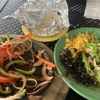 I demolished these veggie fajitas at Jalapeno's in Bar Harbor