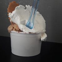 Vegan whipped cream at Gelosia in Rome