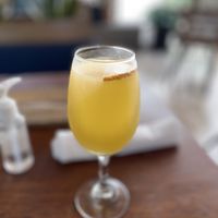 Tangerine Kombucha   at Veda Restaurante in Miraflores