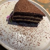 Torta de chocolate  at Veda Restaurante in Miraflores