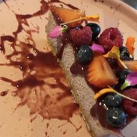 Cheesecake de frutos rojos  at Veda Restaurante in Miraflores