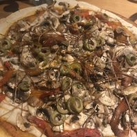 Sicilian pizza  at Veda Restaurante in Miraflores