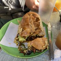 Torta de pastor  at Malportaco in Mexico City