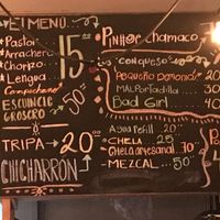 Menu! at Malportaco in Mexico City