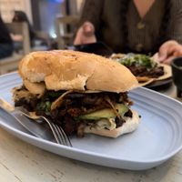 Torta de tacos  at Malportaco in Mexico City