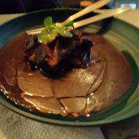 Eggplant served with tortillas at Malportaco in Mexico City