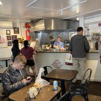 Busy on Weekends!  at Aba's Falafel in Rhinebeck